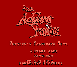 Addams Family screenshot 5 for NES